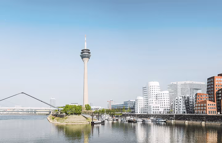 Panoramabild von Düsseldorf