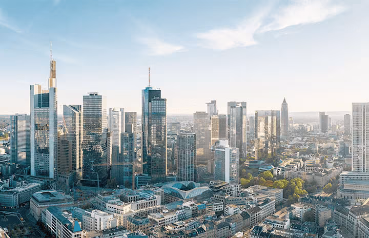Panoramabild von Frankfurt