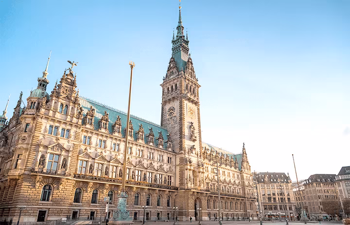 Panoramabild von Hamburg