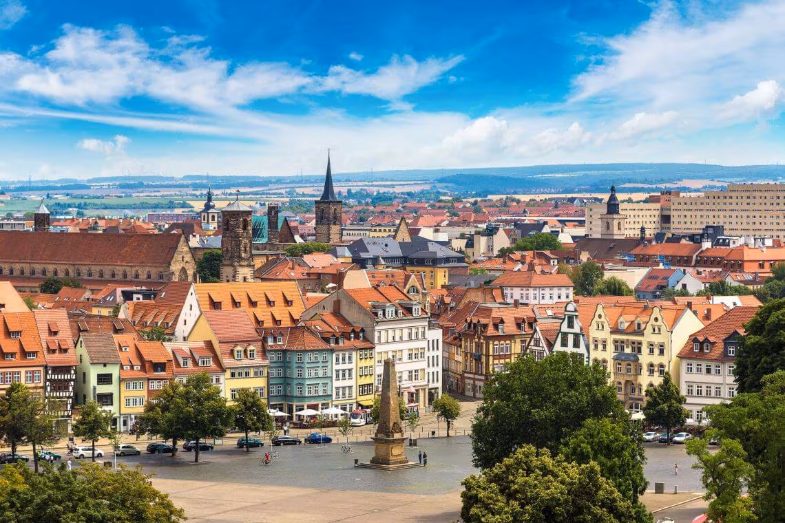 Panoramabild von Erfurt