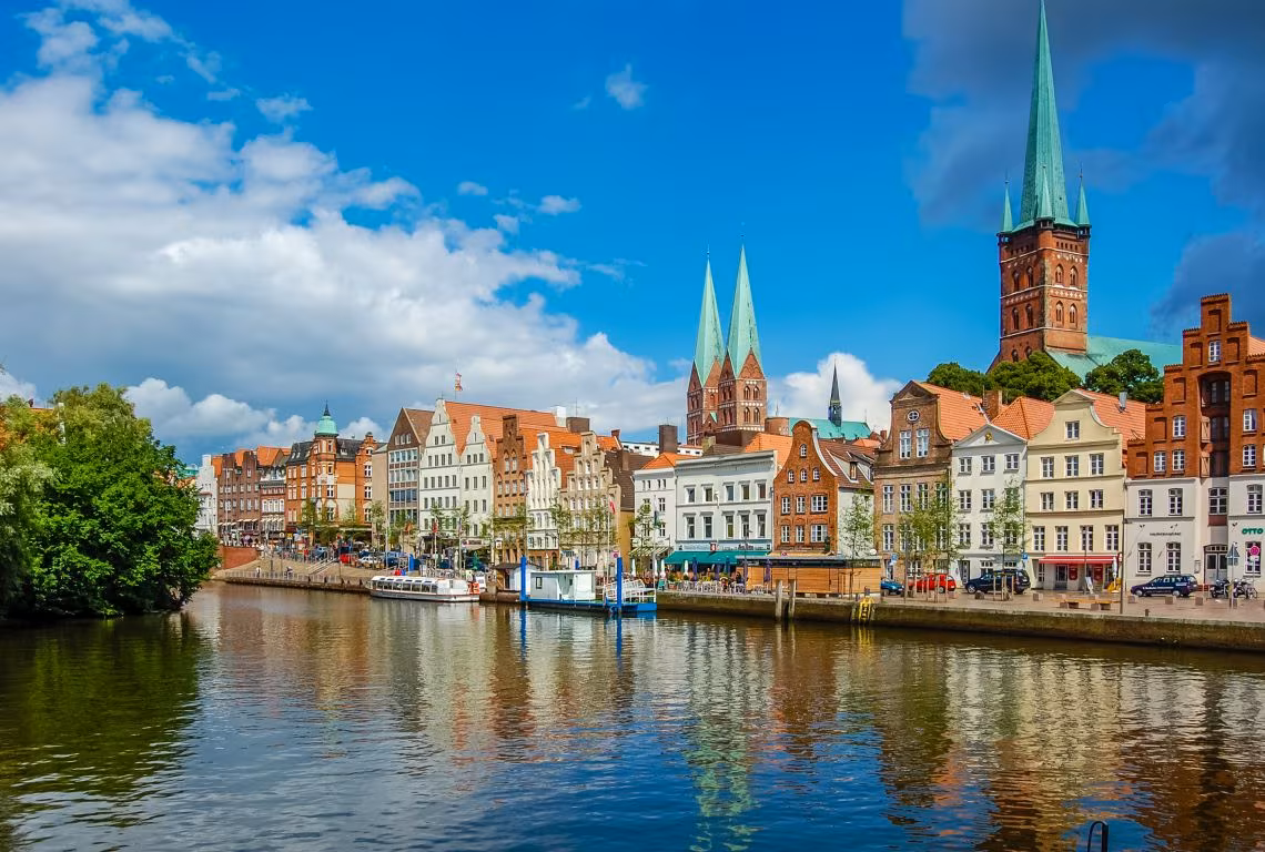 Panoramabild von Lübeck