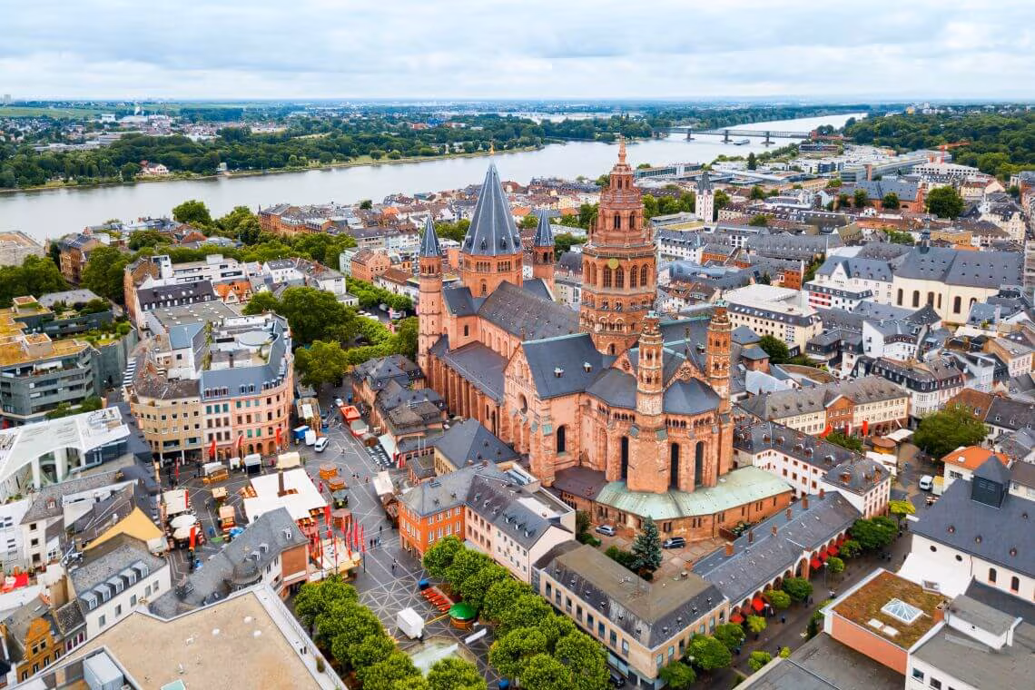 Panoramabild von Mainz