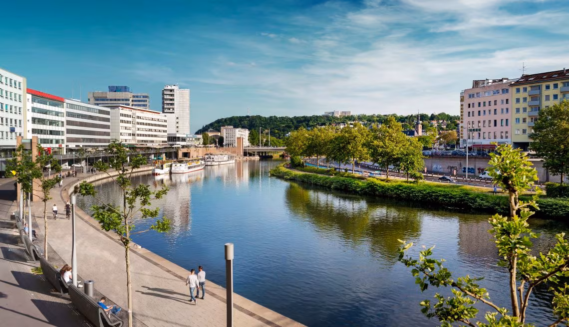 Panoramabild von Saarbrücken