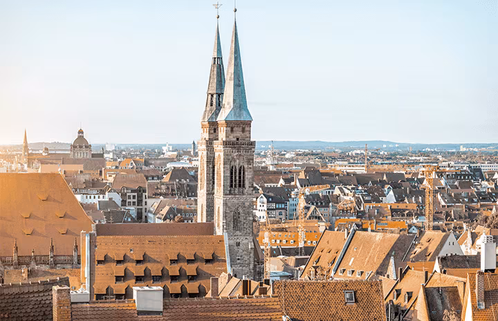 Panoramabild von Nürnberg
