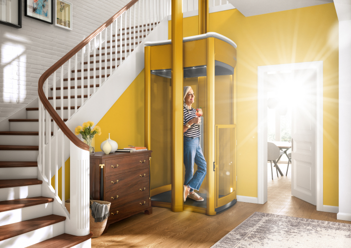 Lifton Homelift in einer goldenen Folierung